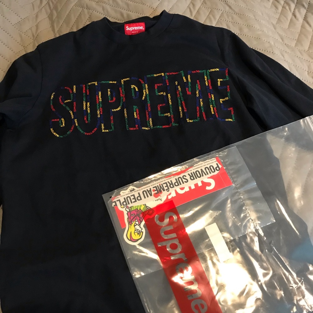 Supreme international Royal Navy long sleeve tee